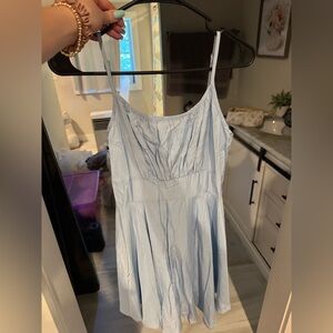 SHEIN Light Blue Spaghetti Strap Dress